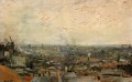 Vista de París desde Montmartre Vincent van Gogh